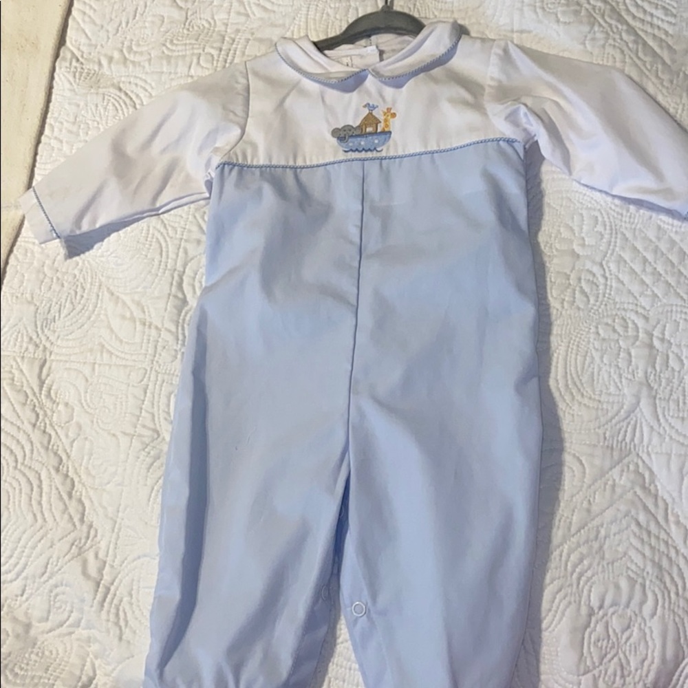 🦒🐘PETIT AMI SMOCKED NOAHS ARK OUTFIT🐘🦒